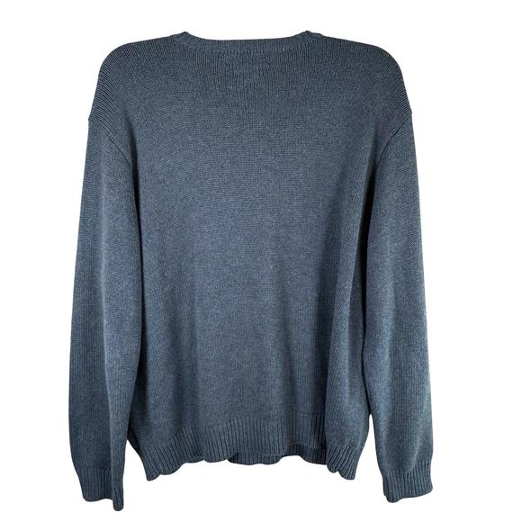 Polo Ralph Lauren V Neck Knit Sweater Men's XL Gray Pony Classic Preppy Casual - Picture 3 of 8